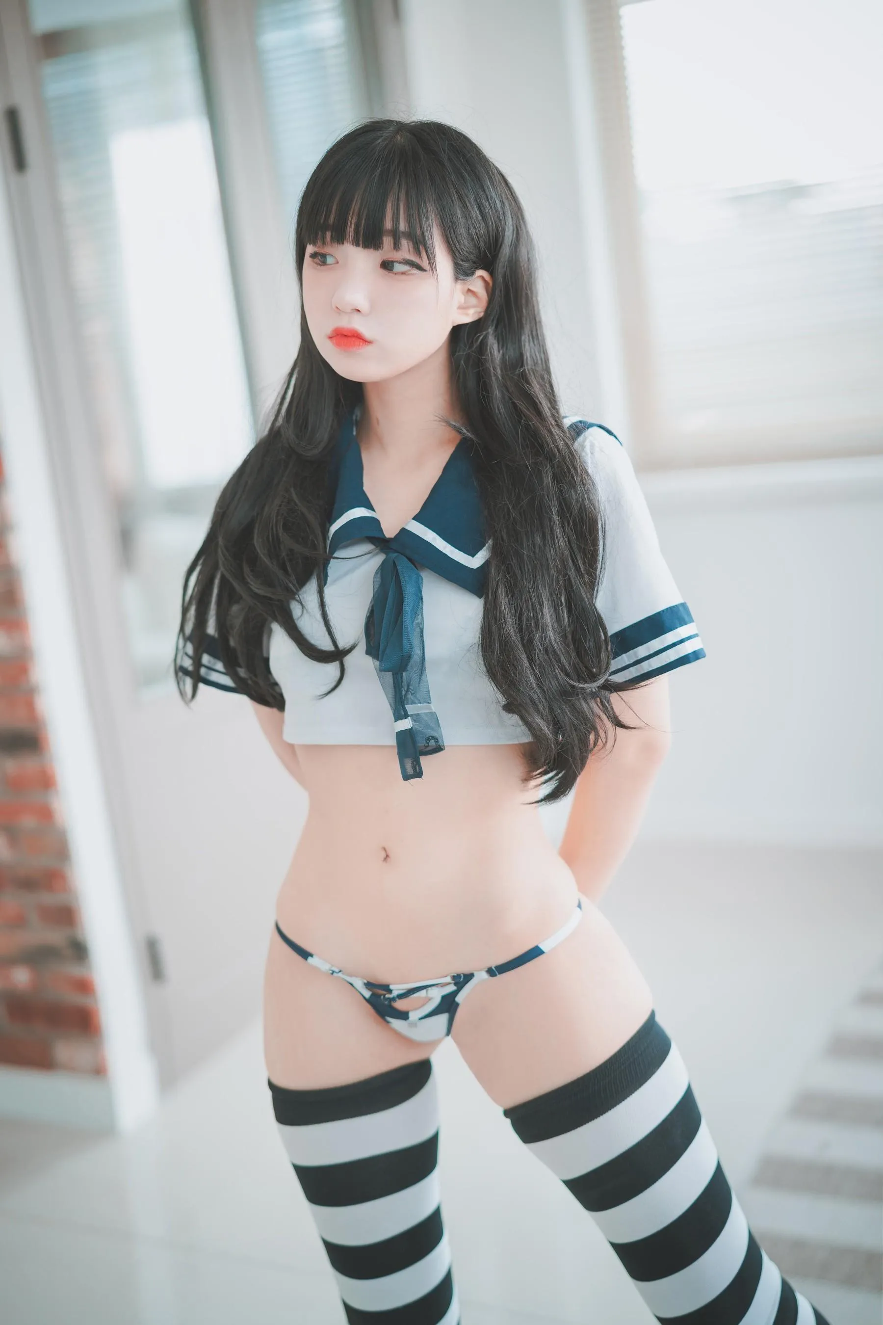 Jenny 정제니 – NO.13 [DJAWA] Sailor Stripes [25P]插图2